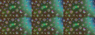 Çiçekli yeşil renkte bir çiçek deseni çiz. Suluboya tarzında yeşil renkte çiçekler.