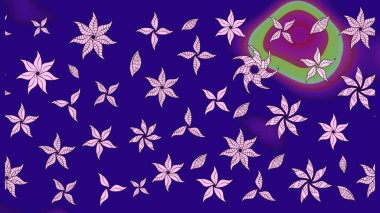 Raster illüstrasyonu. Güzel kumaş deseni. Bahar çiçekli güzel bir çiçek deseni..