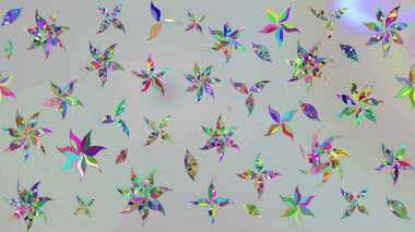 Egzotik çiçekler, gri renkte botanik parlak klasik doğa. Raster illüstrasyonu. Klasik tropikal doğal elementlerin suluboya seti.