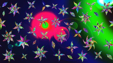 Raster illüstrasyonu. Güzel kumaş deseni. Hoş bir çiçek geçmişi var. Küçük çiçekte çizim deseni.