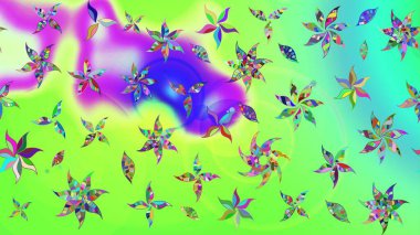 Güzel suluboya yaz çiçekleri deseni..