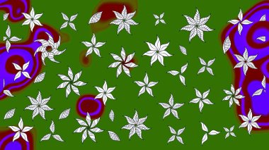 Raster güzel bir çiçek deseni çizmiş. Bahar mevsimi. Tatil havası. Nazik romantik baskı.