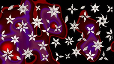 Eskiz arkaplan modeli. Vadinin çiçekleri siyah renklerde. Suluboya, elle çizilmiş. Raster - stok.