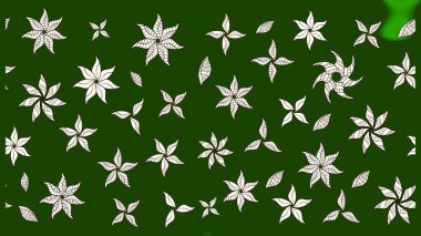 Tomurcukları çiçek olan sevimli bir çiçek deseni. Eskiz geçmişi. Raster illüstrasyonu. Kumaş, tekstil, duvar kağıdı baskısı için. Eski usul. Raster..