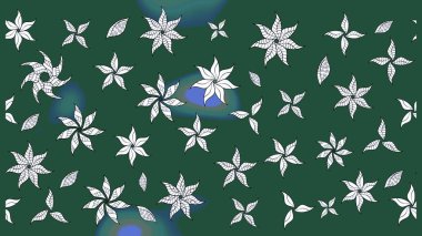 Çiçekler suluboya eskiz deseni. Raster Stili kumaş deseni.