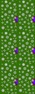 Suluboya çizimi. Çiçekli eskiz deseni. Yeşil renkli çiçekler. El çizimi.