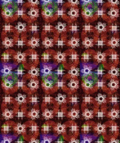 Yeni yıl kar tanesi. Düz kar karalama ikonları, kar taneleri kahverengi, kırmızı ve nötr renklerde siluet noel afişi, kartlar. Güzel soyut kar taneleri raster tasarımı..