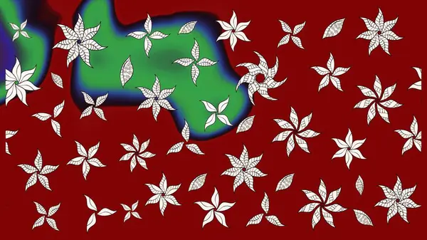 Çiçek deseni. Raster güzel kumaş deseni çiziyor. Renkli Bahar Teması eskiz kalıbı. Düz Çiçek Elementleri Tasarımı.