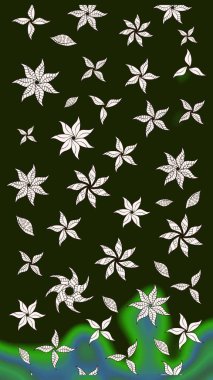 Küçük çiçekte güzel bir desen var. Raster deseni. Doğa. Çiçek arkaplan. - Gri çiçekler. Çiçek kompozisyonu. Çiçek kolajı.