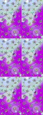 Desen, çizim, çiçek sınırı. Çiçek çelengi. Kıvırcık, parlak örgü. Eski moda arka plan. Raster illüstrasyonu. Güzel, pürüzsüz kumaş, tuval..