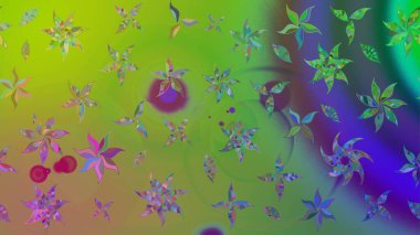 Küçük yeşil çiçeklerle oldukça eski bir besin torbası deseni. Tekstil, kumaş, kapaklar, duvar kağıtları, baskı, paket, koleksiyon defteri, örgü, dekupaj için çiçek arkaplanı..