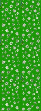 Soyut etnik raster çizim kalıbı. Kabile sanatı boho baskısı, klasik çiçek arkaplanı. Arkaplan dokusu, duvar kağıdı, yeşil renkli çiçek teması.