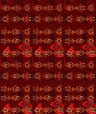 Snowflakes desen. Raster resim. Kar tanesi renkli desen. Raster kar taneleri arka plan. Renk arka plan üzerinde izole soyut kar taneleri ile düz tasarım.