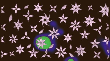 Modern stil dokusu. Çiçek desenli raster, kahverengi çizgi grafik deseni soyut raster arkaplan.