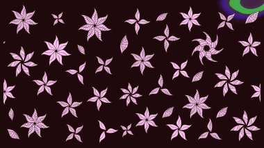 Varicolobrown Raster çizimi. Küçük çiçekteki sevimli çiçek deseni. Birçok kahverengi ve soyut çiçekli tropikal çizim deseni.