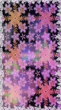 Tarafsız renklerde, altın elementlerle kusursuz klasik desen. Noel, kar tanesi, yeni yıl 2019.