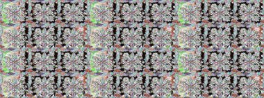 Raster düz çiçekleri pürüzsüz desen. Hediye ambalaj kağıdı, tebrik kartları, posterler ve pankart tasarımı. Tarafsız renklerde çiçekler.