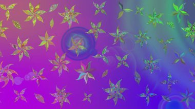 Mor renkli çiçekler. Küçük çiçekte sevimli çiçek deseni var..