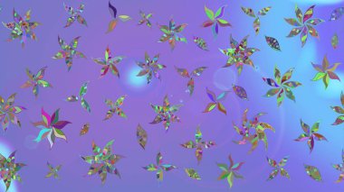 Raster illüstrasyonu. Kumaş, tekstil, duvar kağıdı baskısı için. Eski usul. Raster. Tomurcukları çiçek olan sevimli bir çiçek deseni. Taslak arkaplan.