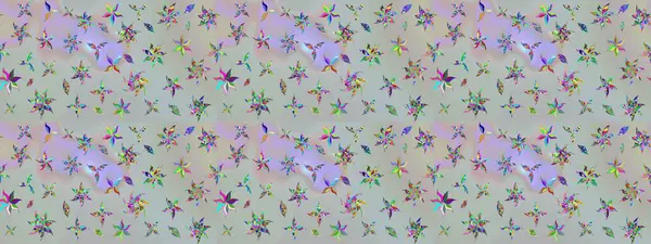 Gri renkli çiçekler. Çiçekli karalama şeklinde Raster çiçek deseni. Nazik, sevimli çiçek arkaplanı..