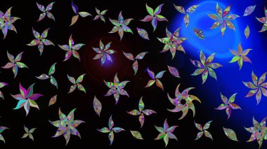 Modern stil dokusu. Çiçek desenli raster, siyah çizgi grafik deseni soyut raster arkaplan.