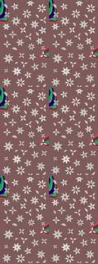 Nazik, narin çiçek arkaplanı. Kahverengi renkli çiçekler. Raster çiçek desenli ve çiçekli..