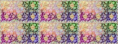 Tarafsız renklerde raster altın desen. Altın kar taneleri basit, pürüzsüz desen. Soyut duvar kâğıdı, ambalaj dekorasyonu. Kışın sembolü, Mutlu Noel tatili, Mutlu yıllar 2019.