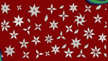 Raster illüstrasyonu. Küçük bir çiçekte eskiz deseni. Hoş bir çiçek geçmişi var. Güzel kumaş deseni.