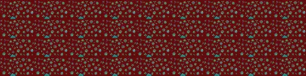 Raster illüstrasyonu. Raster illüstrasyonundaki çiçek desenli çizim. Kırmızı renklerde. Güzel kumaş deseni.