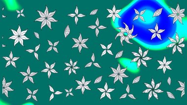 Mavi renkli çiçekler. Yumuşak, yaz çiçekli arka plan. Raster çiçek desenli ve çiçekli..