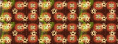 Raster illüstrasyonu. Sembol kışı, donmuş, Noel, yeni yıl tatili. Düz dizayn. Grafiksel element dekorasyonu. Kar Tanesi Mozaik ikonu. Kahverengi, turuncu ve sarı siluet kar tanesi işareti.