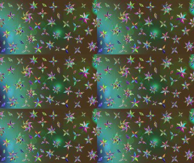 Çiçekli yeşil renkte bir çiçek deseni çiz. Suluboya tarzında yeşil renkte çiçekler.