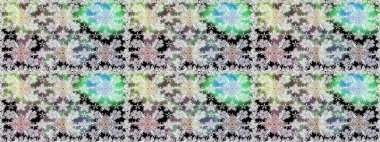 Raster illüstrasyonu. El çizimi çiçekli, soyut, pürüzsüz desen. Gri renkli çiçekler.