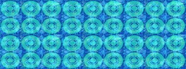 Raster Noel soyut renkli arka plan ve tatlı kar tanesi. Farklı kar taneleri toplayıcısı, mavi, yeşil ve nötr renklerde kış elementleri..