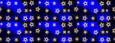 Mavi renkli çiçekler. Küçük çiçekteki sevimli çiçek deseni. Raster illüstrasyonu.