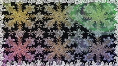 Noel, kar tanesi, yeni yıl 2019. Gri renklerde, altın elementlerle kusursuz klasik desen.