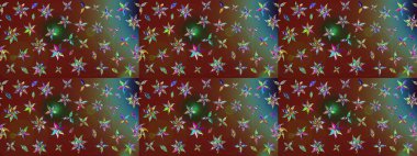 Raster deseni. Suluboya etkisi. Botanik çizim kalıbı. Organik elementler.