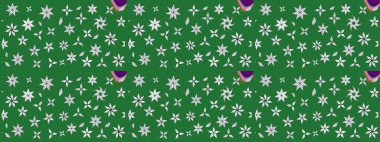 Eskiz klasiği. Raster Şirin kumaş deseni. Renkli Bahar Teması eskiz kalıbı. Düz Çiçek Elementleri Tasarımı.