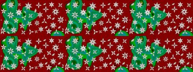 Bahar çiçekleriyle güzel bir çiçek deseni çizmişsin. Güzel kumaş deseni. Raster illüstrasyonu.