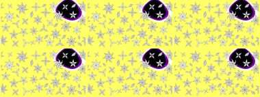 Varicoloyellow Raster çizimi. Küçük çiçekteki sevimli çiçek deseni. Birçok sarı soyut çiçekli tropikal çizim deseni.