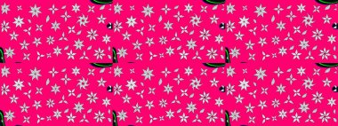 Küçük morumsu çiçeklerde oldukça eski bir bez torbası deseni. Tekstil, kumaş, kapaklar, duvar kağıtları, baskı, paket, koleksiyon defteri, örgü, dekupaj için çiçek arkaplanı..