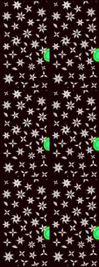 Siyah arka planda. Tekstil, kumaş, ambalaj, hatıra defteri için hoş bir çiçek arkaplanı. Çocuksu tasarım. Elle çizilmiş karalama çiçekleri ile Raster çizim deseni.