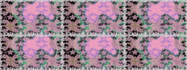 Düz Çiçek Elementleri Tasarım Raster illüstrasyonu. Çiçeksiz desenli arka plan. Renkli Bahar Temalı Kusursuz Arkaplan. Tarafsız renklerde çiçekler.