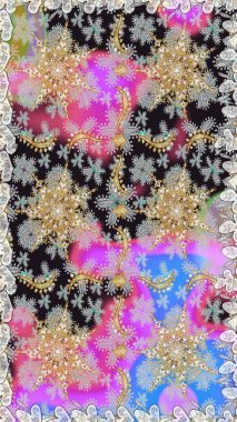 Kusursuz klasik raster altın desenli. Geleneksel oryantasyon süsü. Gri renklerde, altın elementlerle kusursuz desen. Klasik vintage arkaplan.