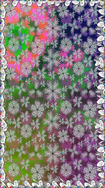 Tekstil ya da kitap kapakları, imalat, duvar kağıtları, baskı, hediye paketi ve yapıştırma kitabı için çiçeksiz arka plan. Küçük çaplı çiçeklerdeki basit şirin desenler. Raster illüstrasyonu.