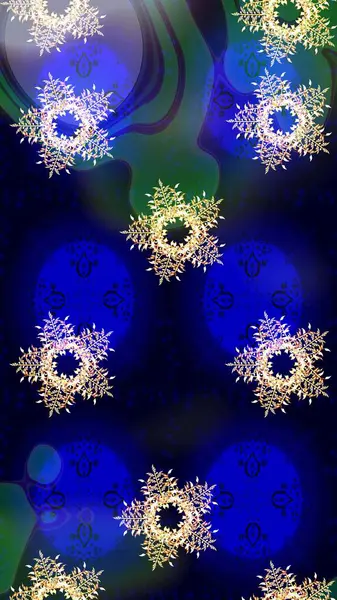 Raster illüstrasyonu. Yaprak ve çiçeklerin suluboya boyası, siyah, nötr ve mavi renklerde pürüzsüz desen. Siyah, nötr ve mavi renklerde bahar çiçekleri..