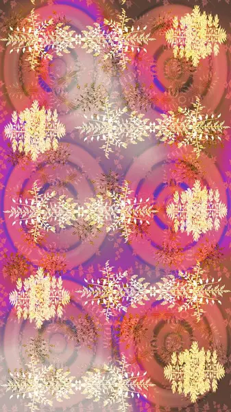 Pembe, bej ve nötr kar taneleri. Noel ve yeni yıl moda baskıları için tatil tasarımı. Kar tanelerinin soyut arkaplanı olan şirin bir Noel arkaplanı. Renkler. Raster illüstrasyonu.