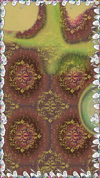 Anti-stres için soyut örnek sayfası. Kahverengi renklerde. Raster illüstrasyonu.