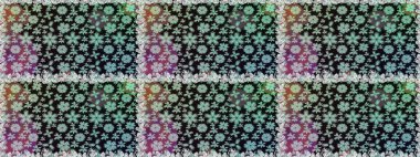 Ultraviyole kumaş deseni. Raster illüstrasyonu. Organik motif arka planı. Kusursuz desen.
