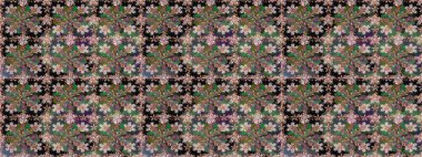 Doğal kozmetik ürünleri, parfüm, çiçekçi dükkanı için bahar ihalesi tasarımı. Karşılama ya da düğün geçmişi olarak kullanılabilir. Paket kağıdı için en iyisi. Yeşil lale çiçekli, pürüzsüz bir desen..